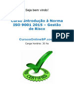 Curso de Risco na ISO 9001