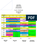 SHS 1ND Sem Class Program 2020 2021