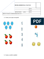 Prueba Calculo Numeros Del 1 Al 5