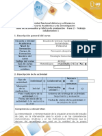 Guía de actividades y rúbrica de evaluación - Fase 2 - Trabajo colaborativo 1- Profundización