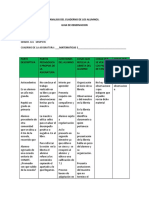 Análisis Del Cuaderno de Los Alumnos - Guía de Observación