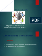 El Papel Del Director en La Administración Escolar 2