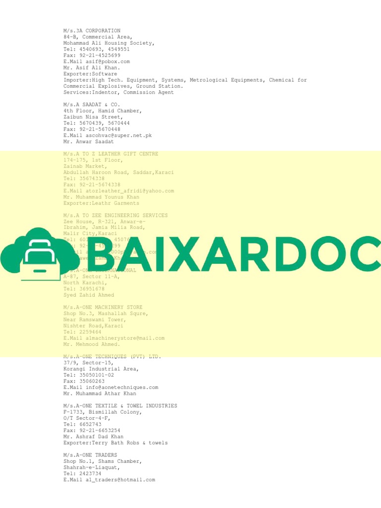Baixardoc Com Members Data Pdf Karachi Nature