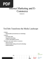 Internet Marketing and E-Commerce: Session 12