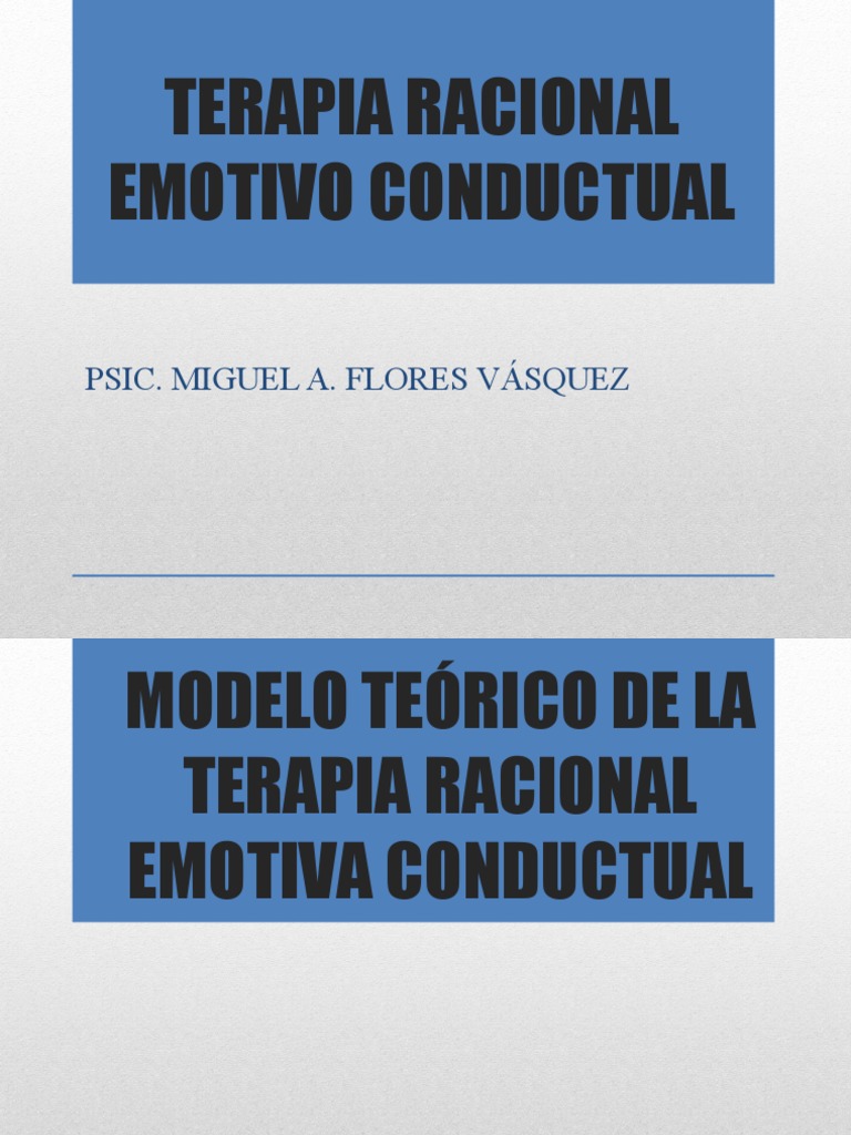 Modelo ABC en Terapia Racional Emotiva | PDF | Terapia racional de ...