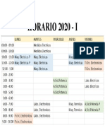 Horario 2020