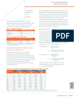 Transformers - Primary 1000 Volts or Less: Table 1 - Primary Fuse Only