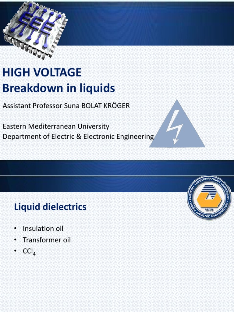 High Voltage Breakdown in Liquids | PDF | Electrical Breakdown | Dielectric