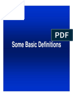 Basic Definitions 2