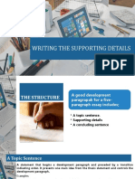 Writing The Supporting Details