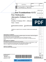 2010 Jan P2 QP PDF