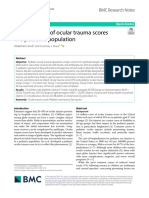 A Comparison of Ocular Trauma Scores in A Pediatric Population