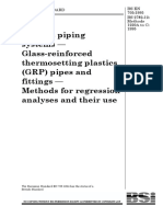 Plastics Piping Systems - Glass-Reinforced Thermosetting Plastics (GRP) Pipes and Fittings - Methods For Regression Analyses and Their Use