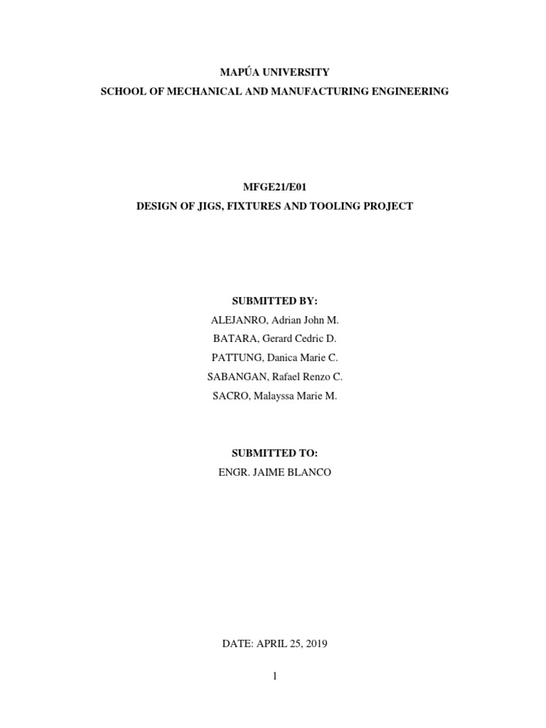 Jigs Pdf Pdf Drill Drilling