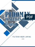 PEDOMAN PENULISAN KARYA ILMIAH