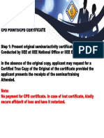 No Payment For CPD Certificate. in Case of Lost Certificate, Kindly Secure Affidavit of Loss and Have It Notarized