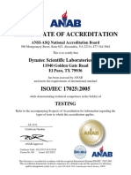 ANSI-ASQ National Accreditation for ISO/IEC 17025 Compliance
