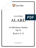 Alard: 10 Melodious Studies Op.10 Book I (1-5)