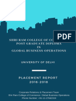 Shri Ram College of Commerce Post Graduate Diploma IN Global Business Operations