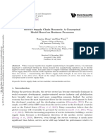 Service Supply Chain Research: A Conceptual Model Based On Business Processes