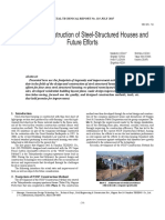 Design and Construction of Steel-Structured Houses and Future Efforts