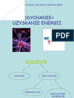 Oddychanie Uzyskanie Energii