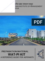 WAT PI KIT IIM Raipur PDF