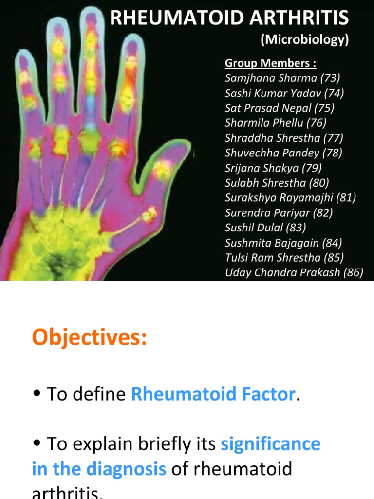Rheumatoid Factor | PDF | Rheumatoid Arthritis | Arthritis