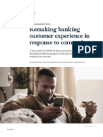 Mckinsey-Remaking Banking Customer Experience in Response To Coronavirus