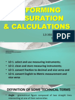Mensuration Calculations