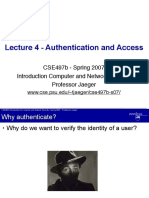 Cse497b Lecture 4 Authorization PDF