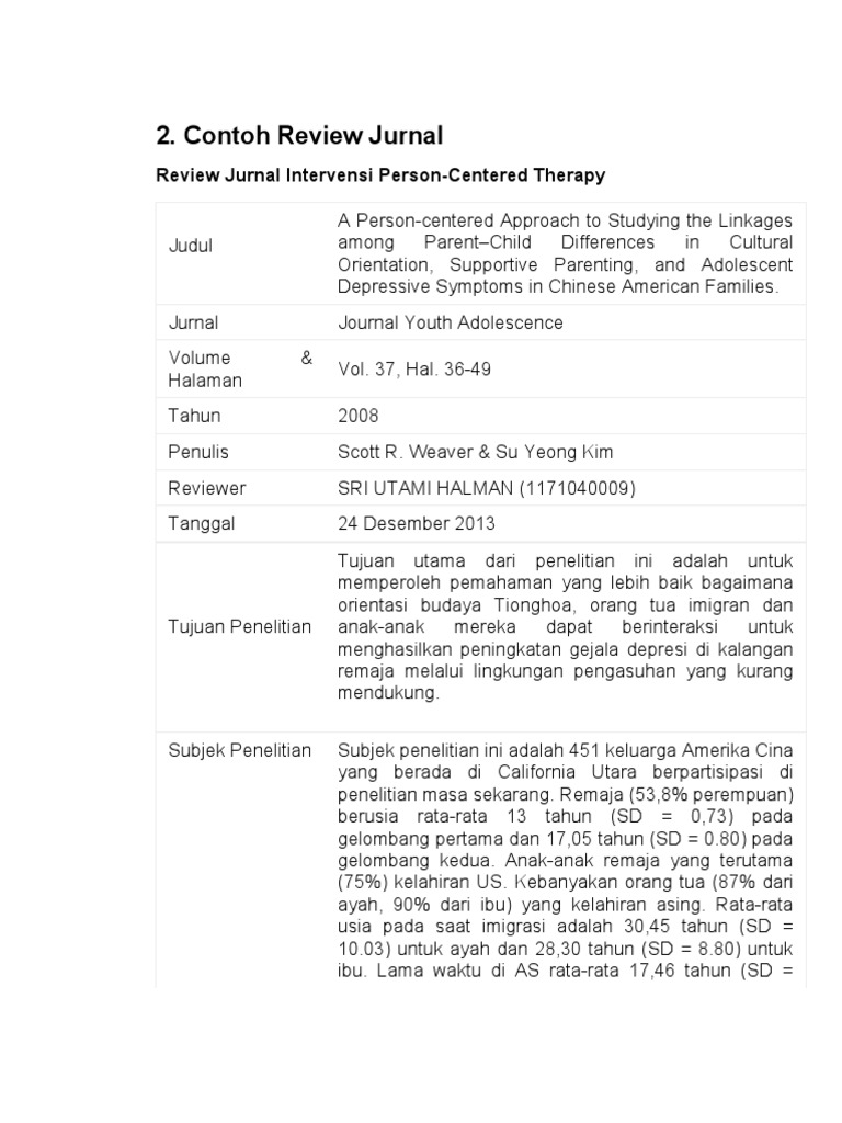 Contoh review journal pdf