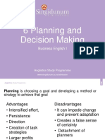 6 Planning and Decision Making