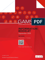 GAMSAT Info Booklet September 2020 PDF