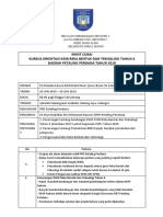 Minit Curai Kursus KSSR RBT 2019