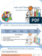 Chemical Formula and Chemical Equations: Engr. Adonis P. Adornado