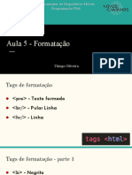 Aula 05 - HTML Formatação