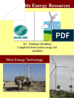Renewable Energy Resources: By: Pradeep Choudhary Completed From:suzlon Energy Ltd. Jaisalmer