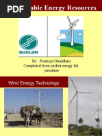 Renewable Energy Resources: By: Pradeep Choudhary Completed From:suzlon Energy Ltd. Jaisalmer