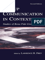Group Communication in Context - Studies of Bona Fide Groups (Lea's Communication Series)