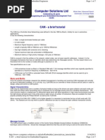 Computer Solutions LTD: CAN - A Brief Tutorial