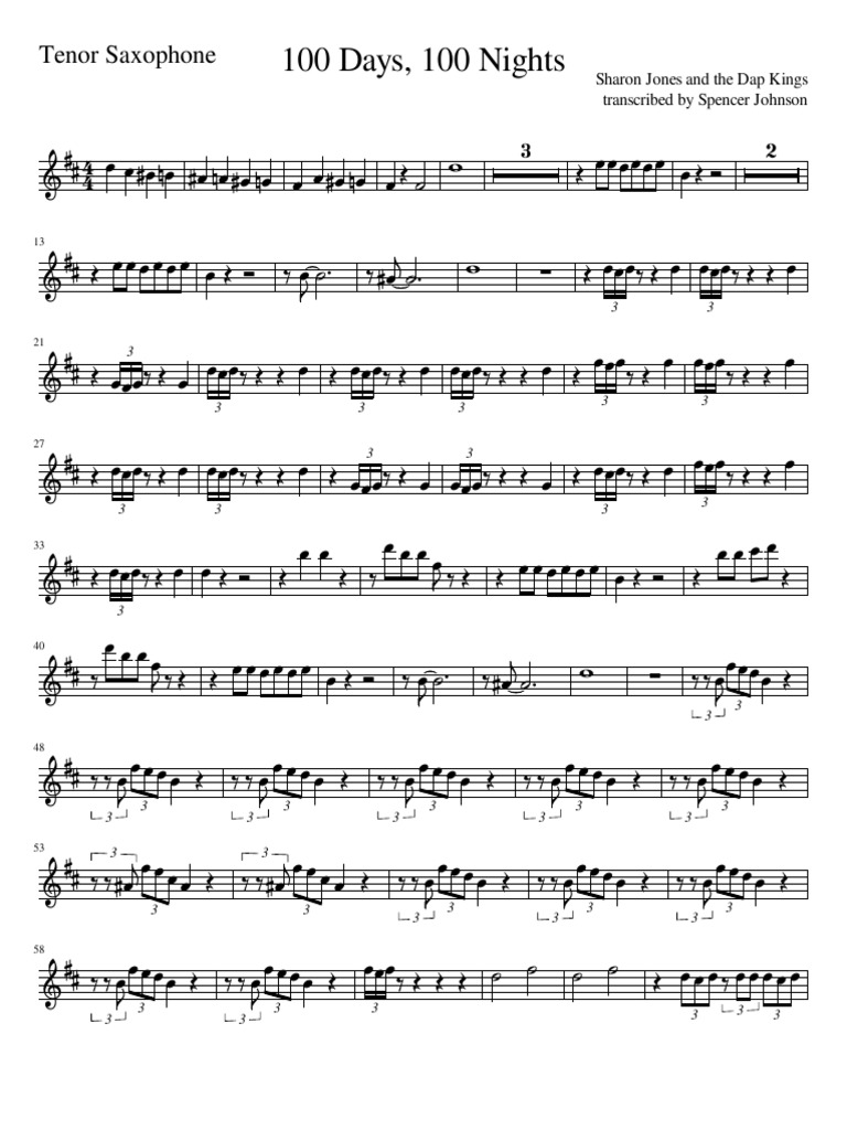 100-days-100-nights-tenor-saxophone-pdf-rhythm-and-blues