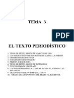 El Texto Periodístico