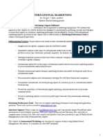 About This Chapter International Marketing: Dr. Roger J. Best, Author Market-Based Management