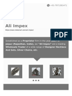 Ali Impex: Established As A Proprietor Firm in The Year 2017 at
