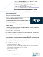 Alur Penilaian Dan Review Artikel Jurusan Kimia PDF