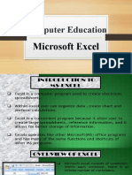 Computer Education: Microsoft Excel