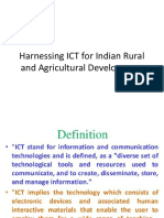 Harnessing ICT For Indian Rural and Agricultural Development