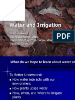 Water and Irrigation: Jeff Schalau Associate Agent, ANR University of Arizona Cooperative Extension Yavapai County