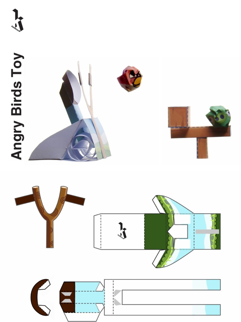 Angry Birds Paper Craft Toy Model Paper Craft PDF | PDF